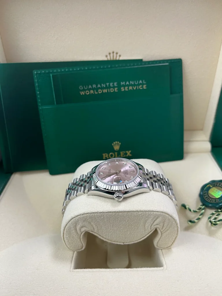 RLX Datejust m278274-0031/0032 Pink 31mm Dial Oyster Watch