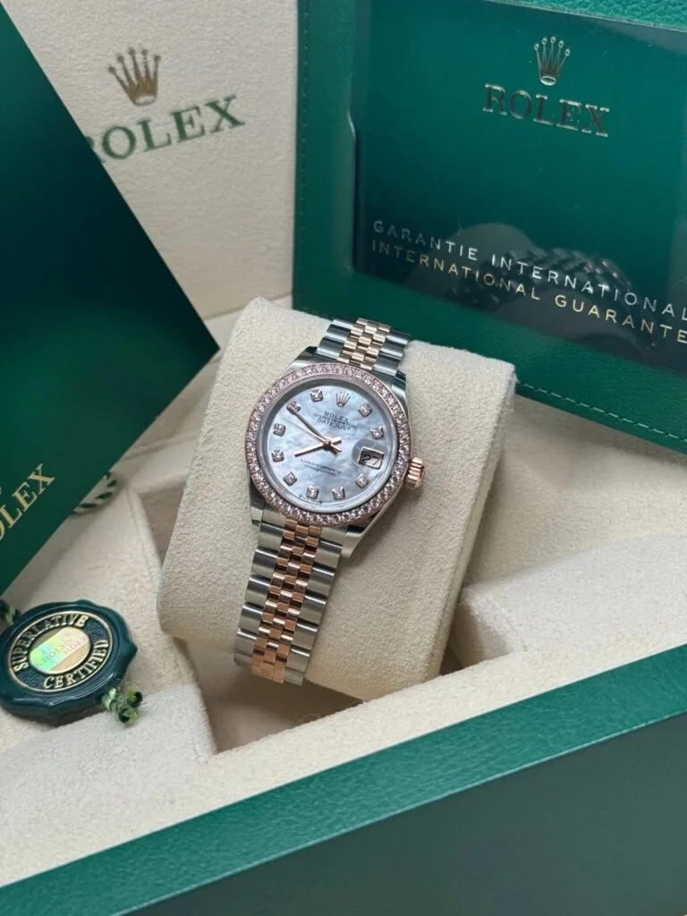 RLX Lady-Datejust 31mm 279381RBR Mother-of-Pearl Diamond Dial Oyster Bracelet