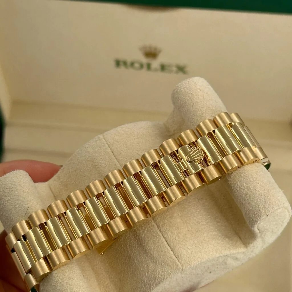 RLX Day-Date 40mm 228398TBR-0042 Green Ombré Dial President Watch