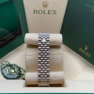 RLX Datejust m278344-0035/0036 Bright Blue Dial 31mm Domed Diamond Oyster Watch