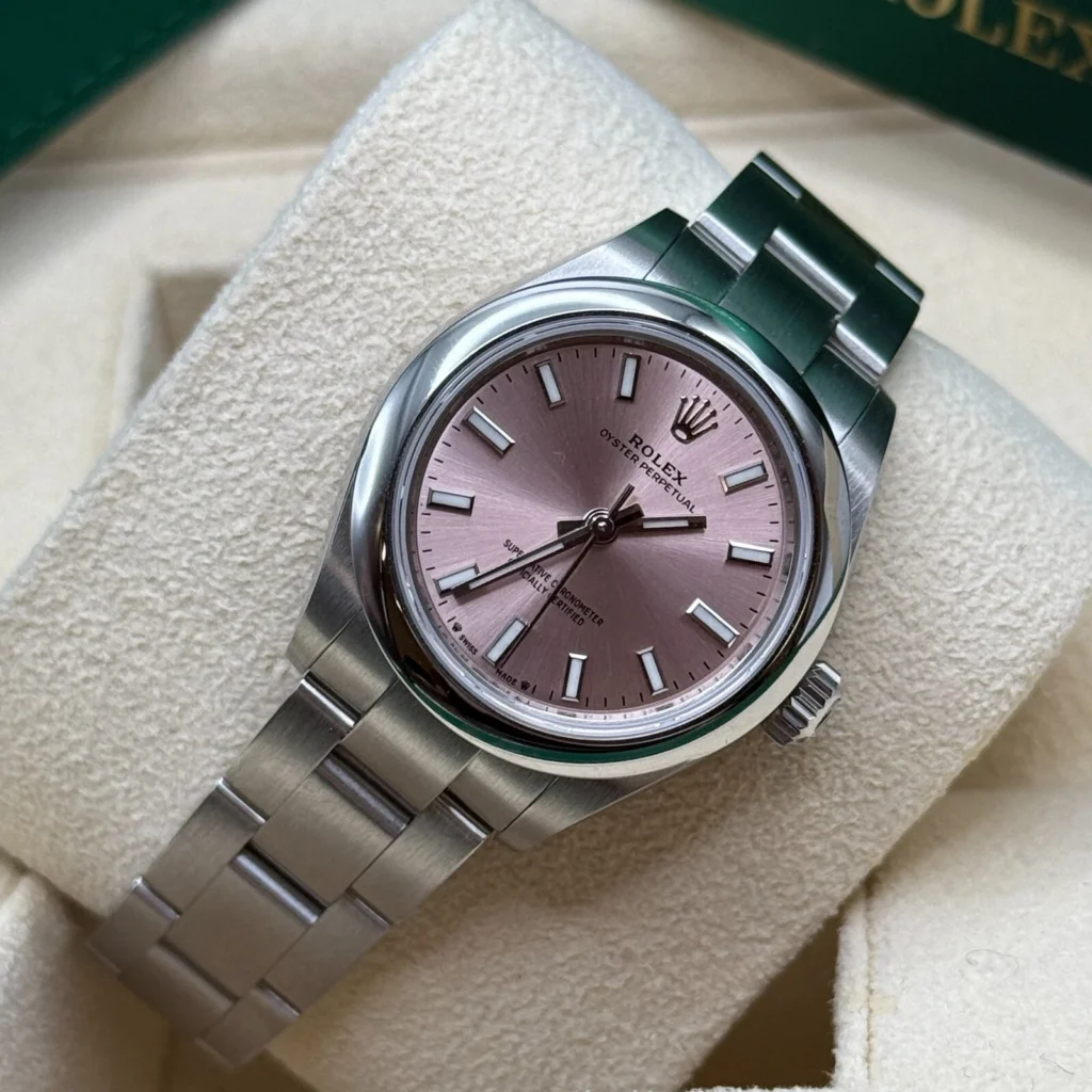 RLX Oyster Perpetual 31mm 276200-0009 Pink Dial Oyster Stainless Steel Bracelet