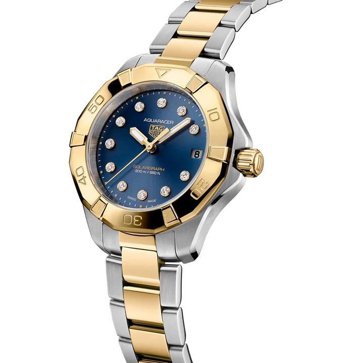 TAG Heuer Aquaracer Professional 200 Solargraph Solar Quartz 34mm WBP1323.BB0004