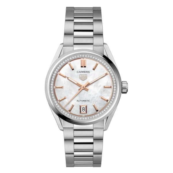 TAG Heuer Carrera Date 36mm Ladies Watch Mother Of Pearl WBN231C.BA0001