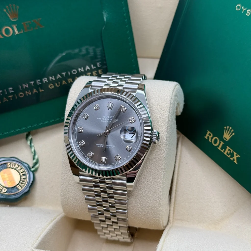 RLX Datejust 41mm 126334 Slate Diamond Jubilee Stainless Steel