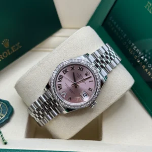 RLX Datejust m278384RBR-0027/0028 Pink 31mm Dial Oyster Watch
