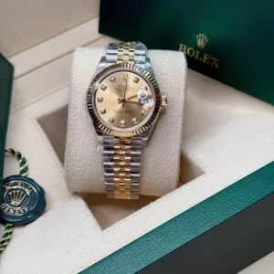 RLX Datejust m278273-0025/0026 31mm Champagne Dial Stainless Steel and Yellow Gold Oyster Watch