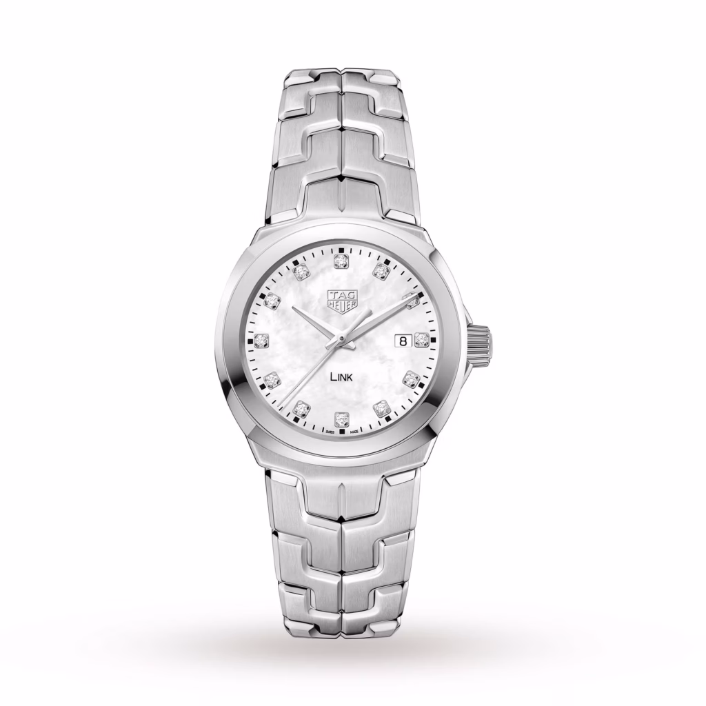 TAG Heuer Link Date Quartz Date Mother Of Pearl 32mm Ladies Watch WBC1312.BA0600