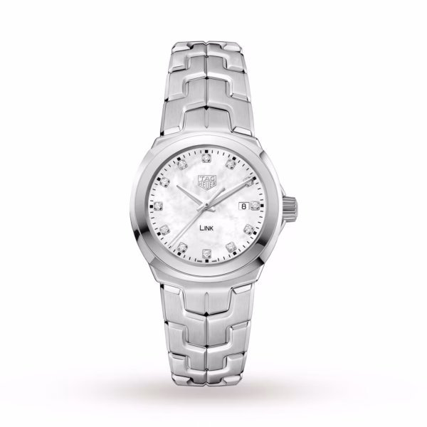TAG Heuer Link Date Quartz Date Mother Of Pearl 32mm Ladies Watch WBC1312.BA0600