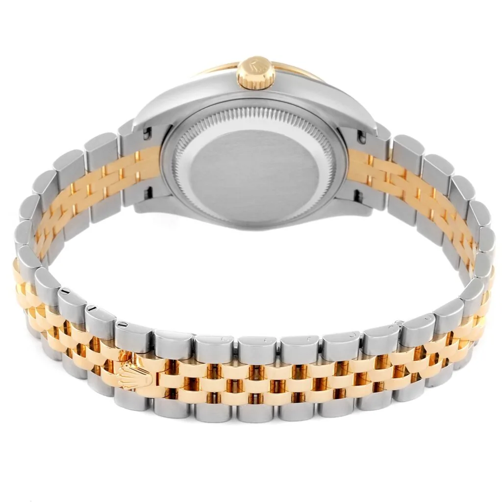 RLX Lady-Datejust 31mm 279383RBR Silver Diamond Dial Yellow Rolesor Oyster Bracelet