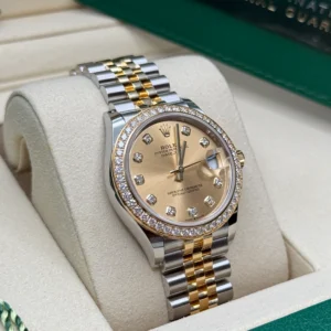 RLX Datejust m278383-0025/0026 31mm Champagne Dial Oyster Bracelet