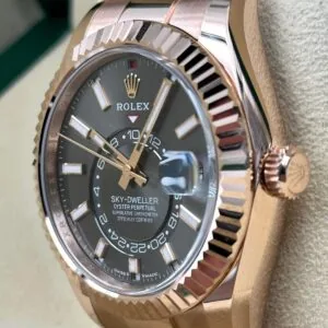 RLX Sky-Dweller 42mm 336935-0002/0006 Rose Gold Chocolate Dial Jubilee