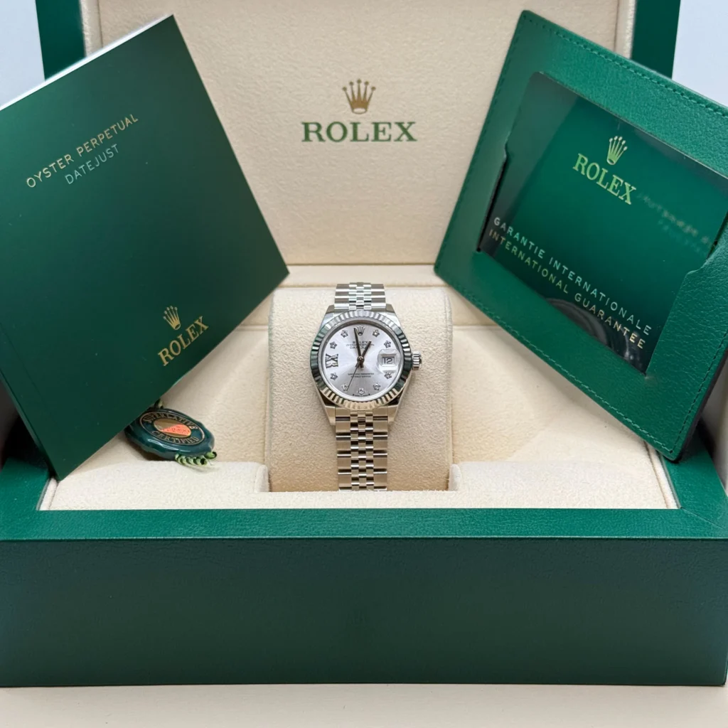RLX Lady-Datejust 31mm 279174 Silver Diamond Dial Oyster Bracelet