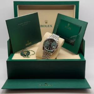 RLX Datejust 41mm Mint Green Dial Jubilee Bracelet Watch - 126334