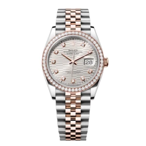 RLX Datejust 36mm 126281 Silver Palm Index Dial Jubilee Bracelet