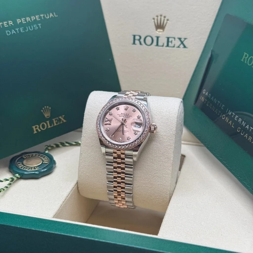 RLX Lady-Datejust 31mm 279381RBR Rose Diamond Dial Oyster Bracelet