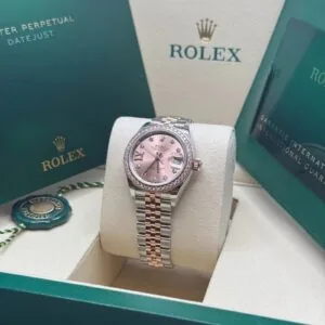 RLX Lady-Datejust 31mm 279381RBR Rose Diamond Dial Oyster Bracelet