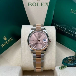 RLX Datejust m278271-0009/0010 Rose 31mm Dial Oyster Bracelet Watch