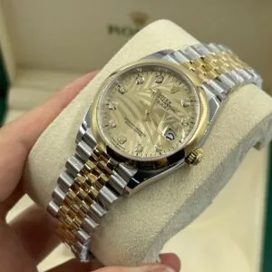 RLX Datejust 36mm 126203 Golden Fluted Dial Domed Bezel Oyster Bracelet