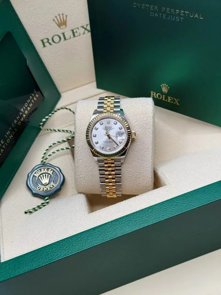 RLX Lady-Datejust 31mm 279173 Silver Diamond Dial Oyster Bracelet