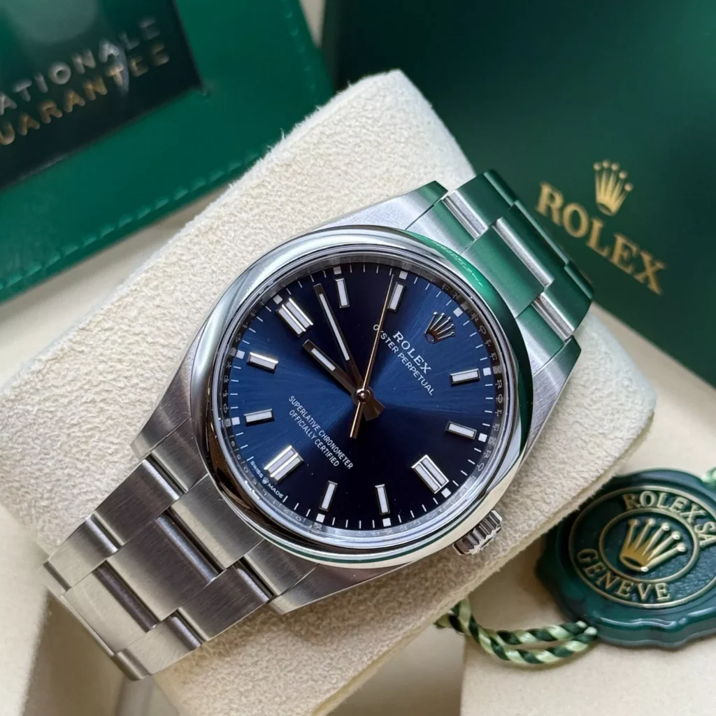 RLX Oyster Perpetual 36mm 126000-0015 Blue Dial Stainless Steel Oyster Bracelet
