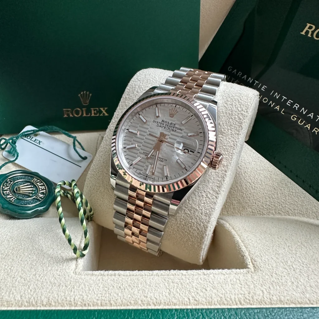RLX Datejust 36mm 126231 Silver Fluted Motif Dial Jubilee Bracelet