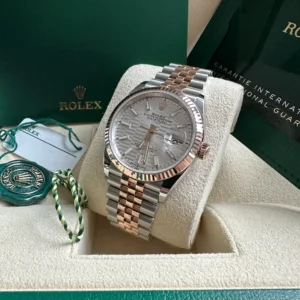 RLX Datejust 36mm 126231 Silver Fluted Motif Dial Jubilee Bracelet