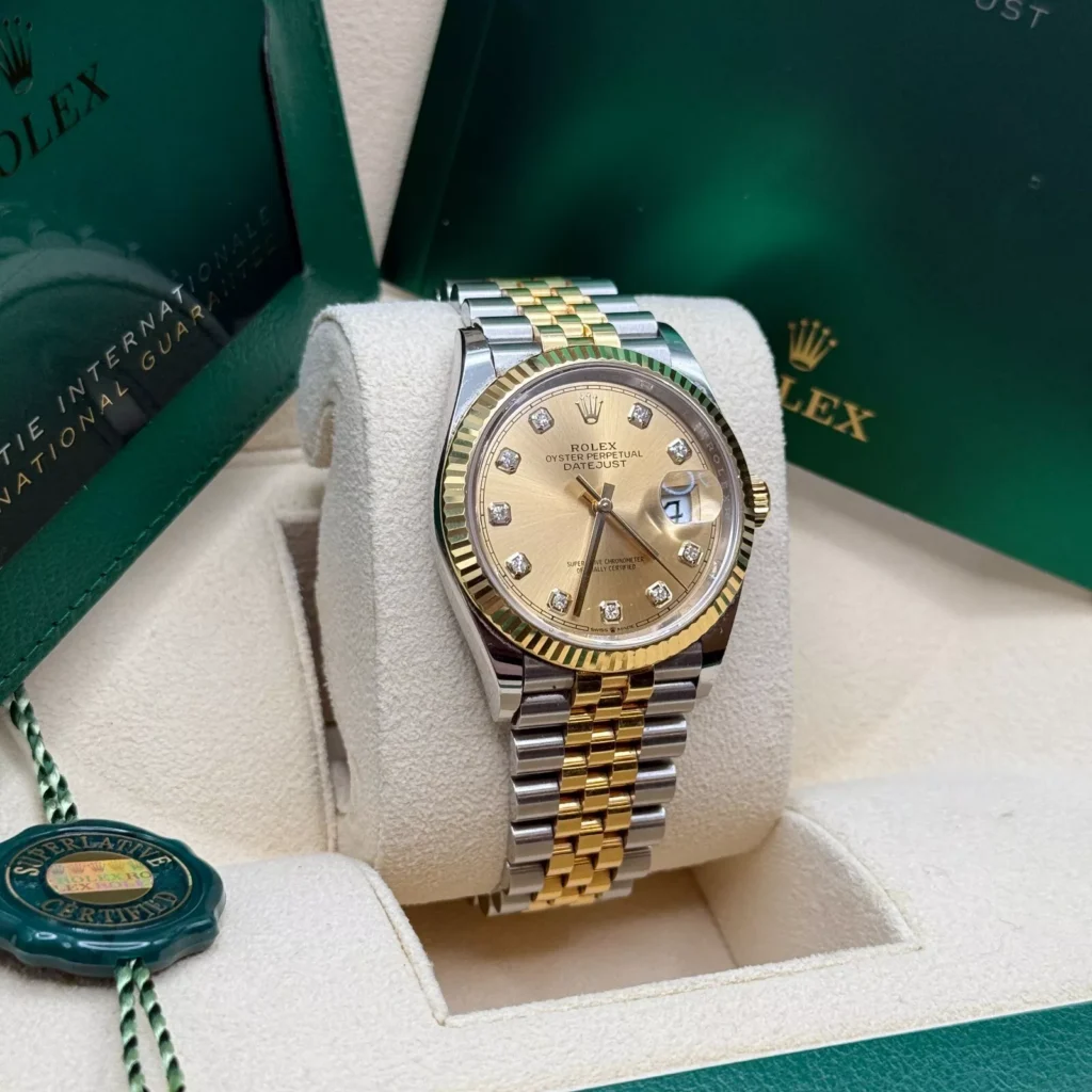 RLX Datejust 36mm 126233 Champagne Dial Jubilee Bracelet Watch