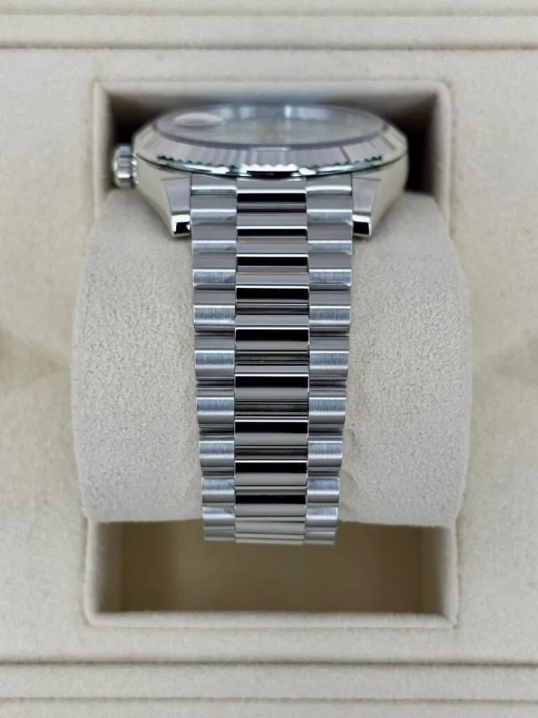 RLX Day-Date "President" 40mm Platinum Ice Blue Roman Dial - 228236