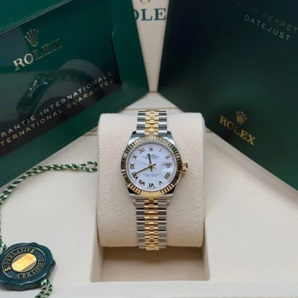 RLX Lady-Datejust 31mm 279173 White Roman Dial Oyster Bracele