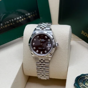 RLX Lady-Datejust 31mm 279174 Dark Grey Diamond Dial Oyster Bracelet