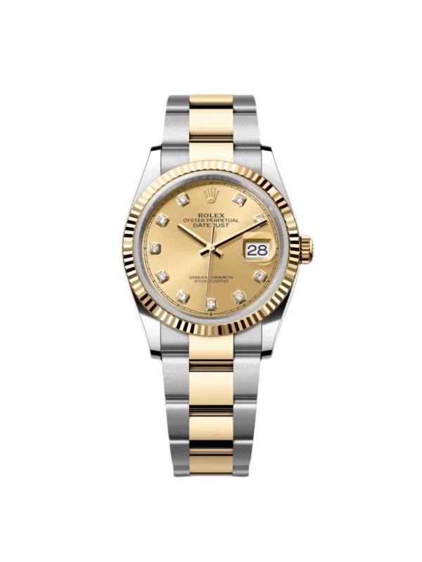 RLX Datejust 36mm 126233 Champagne Dial Jubilee Bracelet Watch