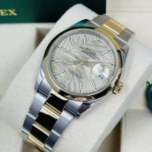 RLX Datejust 36mm 126203 Golden Dial Domed Bezel Oyster Bracelet