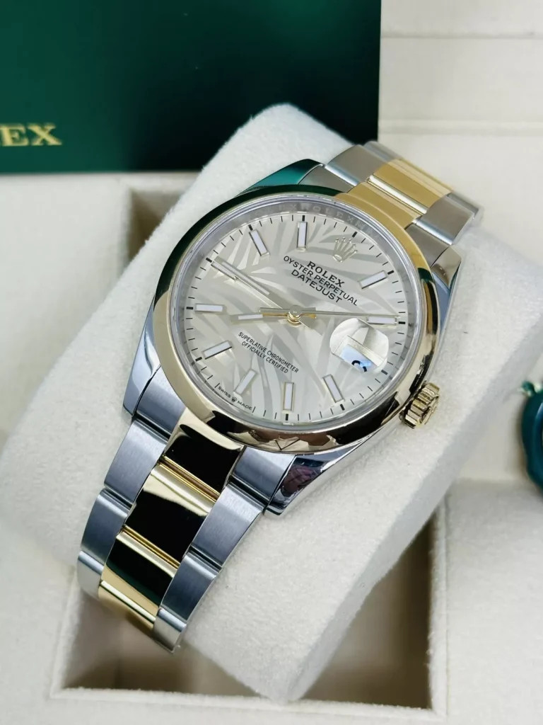 RLX Datejust 36mm 126203 Golden Dial Domed Bezel Oyster Bracelet