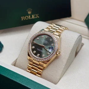 RLX Datejust m278288RBR-0007 Olive Green 31mm Dial President Bracelet Watch