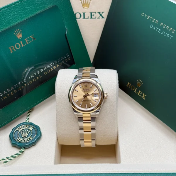 RLX Lady-Datejust 31mm 279163 Champagne Dial Oyster Bracelet