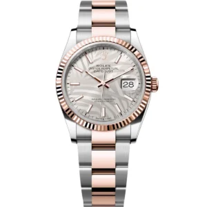 RLX Datejust 36mm 126231 Silver Palm Motif Dial Oyster Bracelet