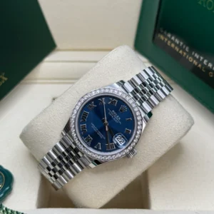 RLX Datejust m278384RBR-0037/0038 Bright Blue 31mm Dial Oyster Watch
