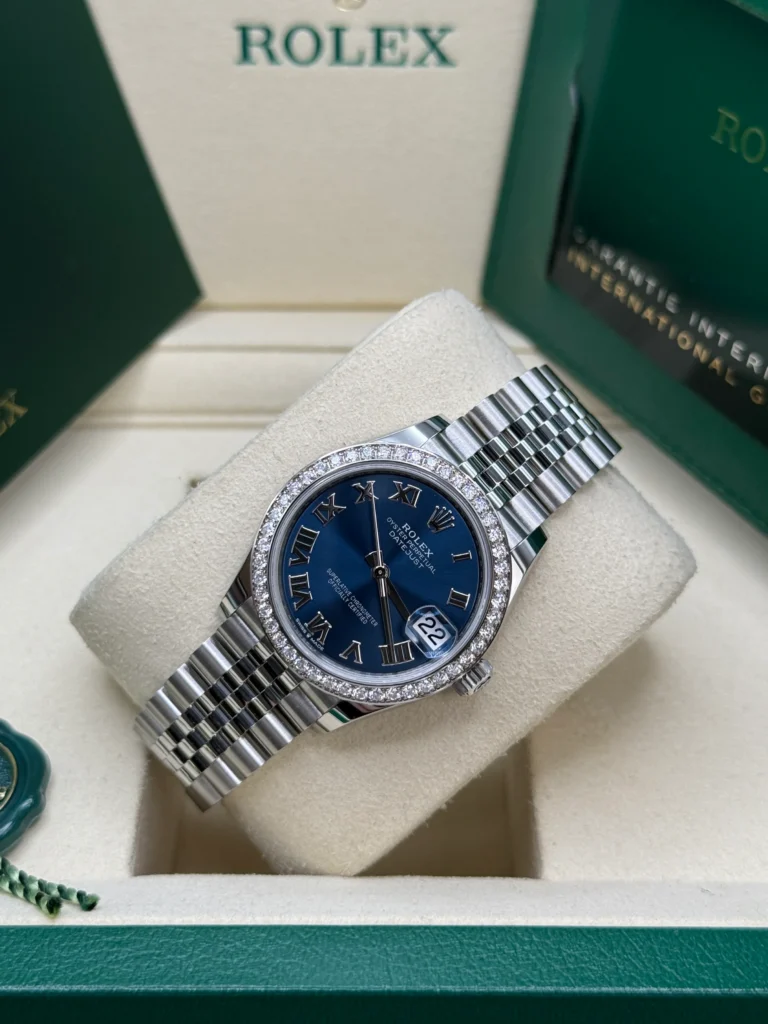 RLX Datejust m278384RBR-0037/0038 Bright Blue 31mm Dial Oyster Watch