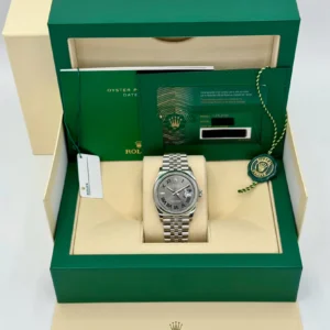 RLX Datejust 36mm 126200 Oyster Perpetual Wimbledon Dial Jubilee Stainless Steel