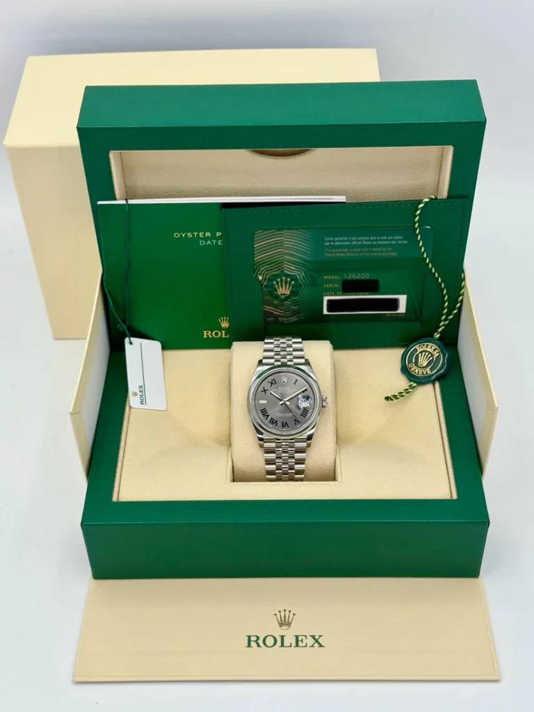 RLX Datejust 36mm 126200 Oyster Perpetual Wimbledon Dial Jubilee Stainless Steel