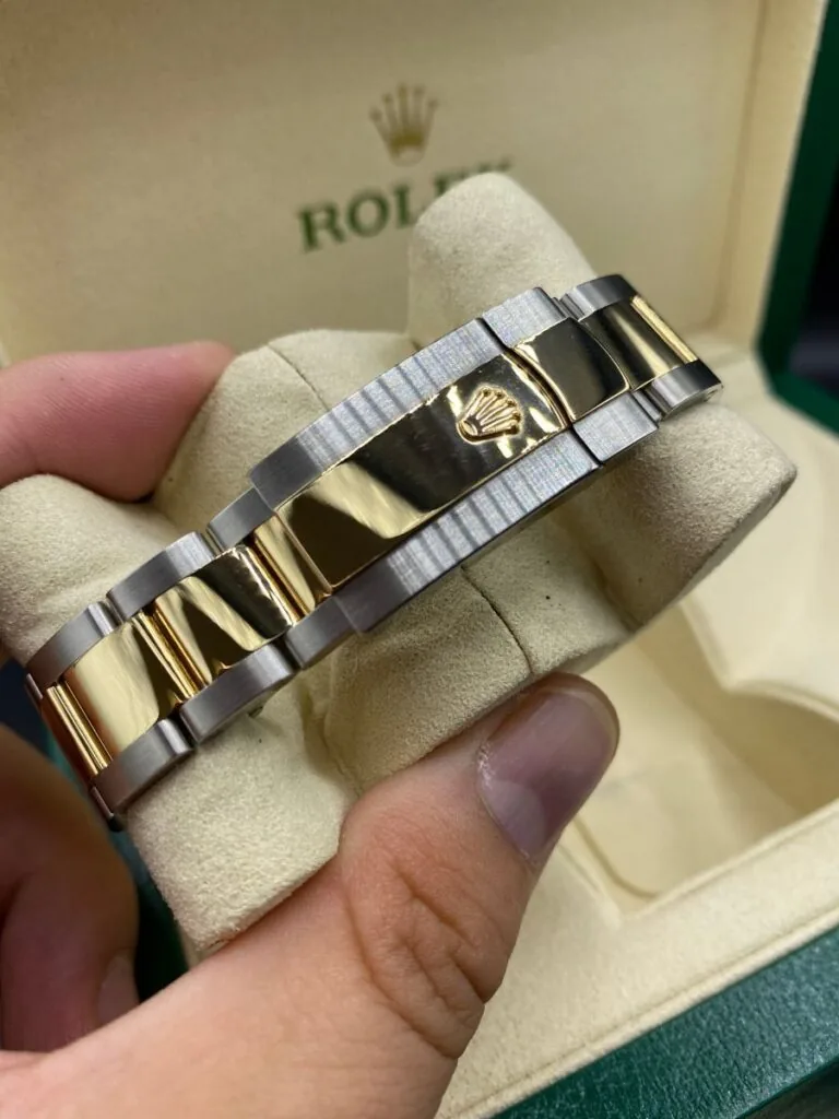 RLX Datejust 36mm 126203 Golden Palm Dial Domed Bezel Oyster Bracelet