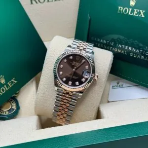 RLX Lady-Datejust 31mm 279171 Chocolate Diamond Oyster Stainless Steel and Rose Gold