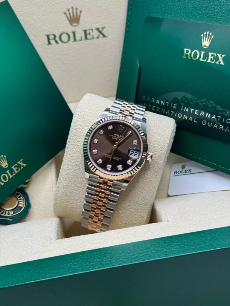 RLX Lady-Datejust 31mm 279171 Chocolate Diamond Oyster Stainless Steel and Rose Gold