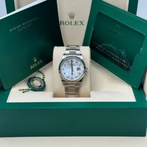 RLX Datejust 36mm 126234 Mother of Pearl Diamond Dial Oyster Stainless Steel