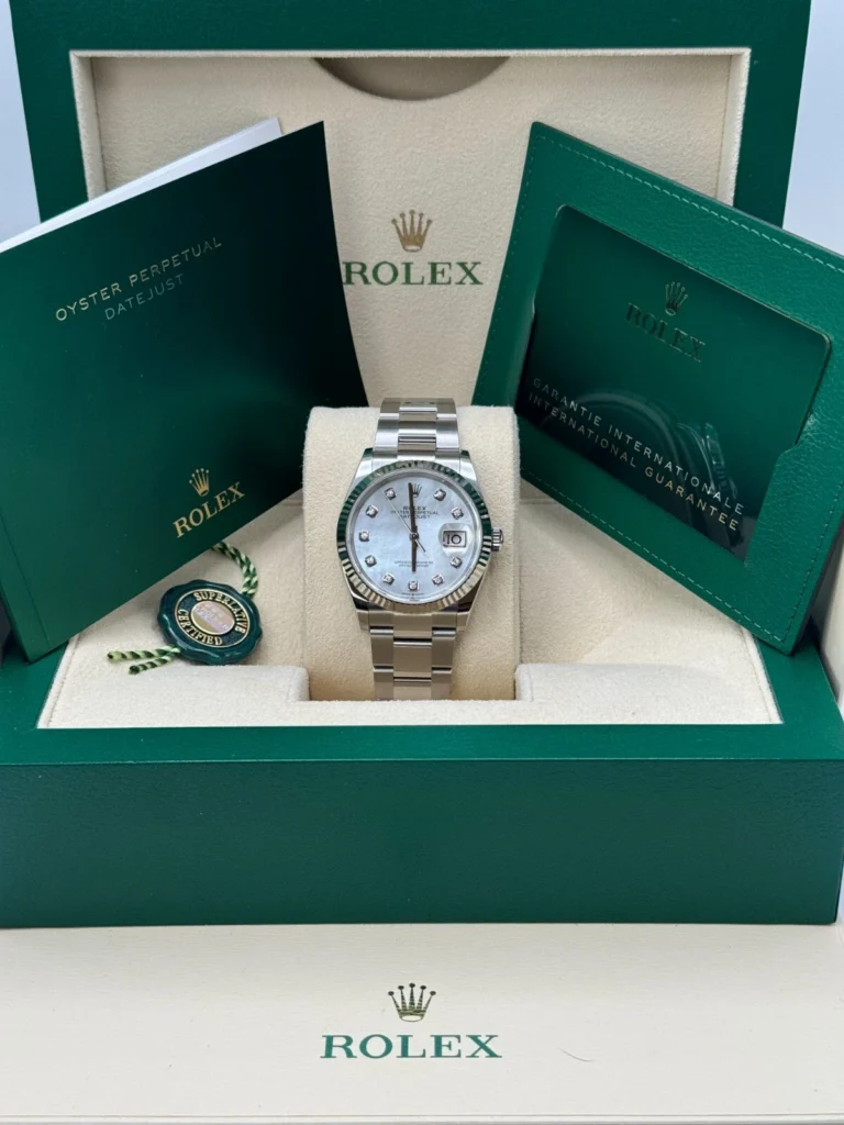 RLX Datejust 36mm 126234 Mother of Pearl Diamond Dial Oyster Stainless Steel
