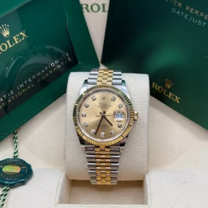 RLX Datejust 36mm 126233 Champagne Dial Jubilee Bracelet Watch