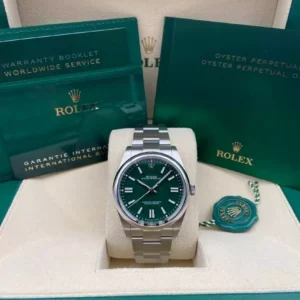 RLX Oyster Perpetual 36mm 126000-0005 Green Dial Oyster Stainless Steel Bracelet