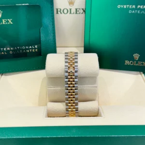 RLX Lady-Datejust 31mm 279383RBR Champagne Diamond Dial Yellow Rolesor Oyster Bracelet
