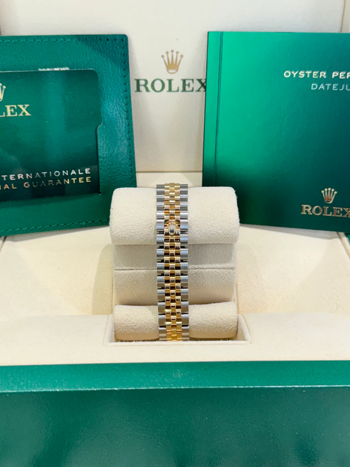 RLX Lady-Datejust 31mm 279383RBR Champagne Diamond Dial Yellow Rolesor Oyster Bracelet