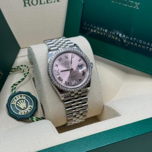 RLX Datejust 36mm 126284 Pink Dial Jubilee Bracelet